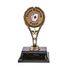 Poker Hand Trophy with Color Choice