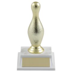 Gold Bowling Pin Trophy