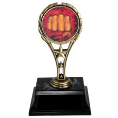 Full-Color Karate Fist Trophies