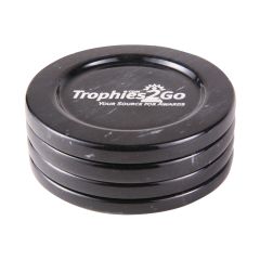 Engraved Black Marble Coaster