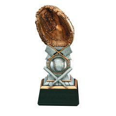 Resin Tower Baseball Mitt Trophy