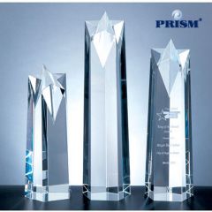 Personalized Crystal Star Obelisk
