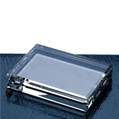 Rectangle Bevel Edge Crystal Paperweight
