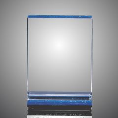 Color Bottom Beveled Acrylic - Blue