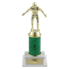 Lineman Football Trophy with Column Choice