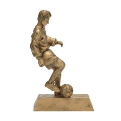 Gold Male Soccer Resin Trophies