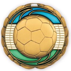 Soccer Stained Glass Medal