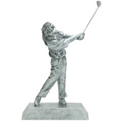 Silver Female Golf Resin Trophies