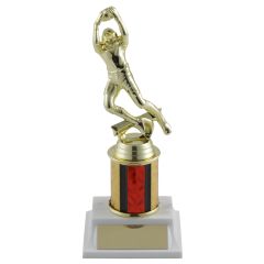 Wide Receiver Football Trophy with Column Choice