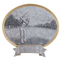Female Oval Golf Award Trophy