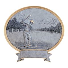 Male Oval Golf Award Trophies