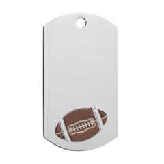 Engraved Football Dog Tags