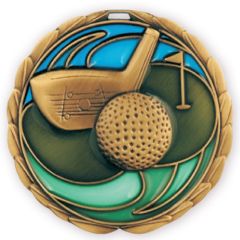 Stained Glass Golf Medals