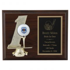 Hole-in-One Golf Plaque