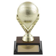 Heavy 3-D Gold Basketball Trophies