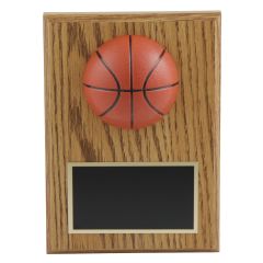 3-D Basketball Award Plaque