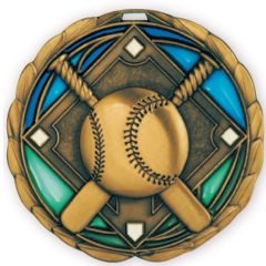 Stained Glass Baseball Medals