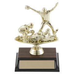 Softball Home Plate Action Trophy