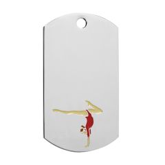 Engraved Gymnast Dog Tags