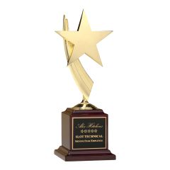 Goldtone Casting Star and Rosewood Award