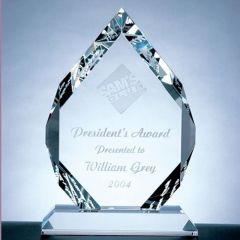 Classic Cut Diamond Crystal Award