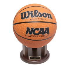 Solid Walnut Basketball Holder
