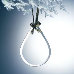 Jade Glass Teardrop Ornament