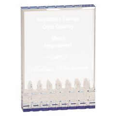 Mirage Self Standing Blue Acrylic Award