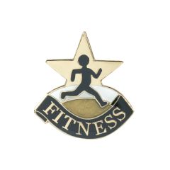 Fitness Achievement Lapel Pin