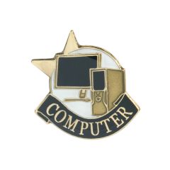 Computer Achievement Lapel Pin