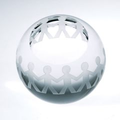 Harmony Slanted Crystal Globe