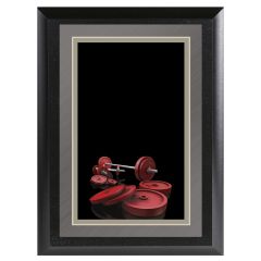 Color Weightlifting Plaque