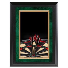 Color Darts Plaque with Custom Engraving