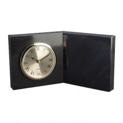 Black Marble Book Clock