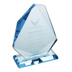 Blue Jewel Acrylic Award Trophy