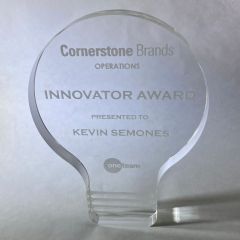 Acylic Light Bulb Trophy