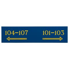 Engraved Plastic Sign - Blue