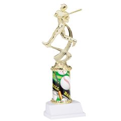 Boys Baseball Column Trophy