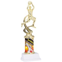 Girls Basketball Column Trophy