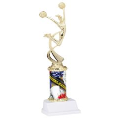 Girls Cheer Column Trophy
