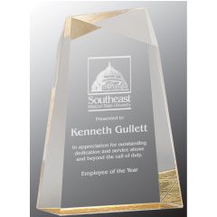 Golden Pinnacle Acrylic Trophy - Small 7"