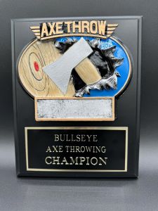 Axe Throwing Championship Plaque