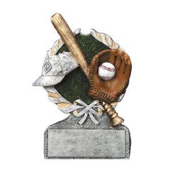 Baseball Award - Resin Wreath, Bat, Glove & Bat