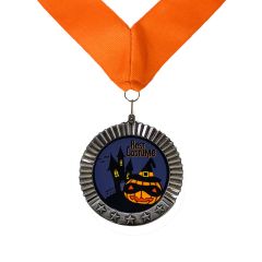 Halloween Best Costume Medals - Orange Ribbon Neck Drape