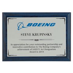 Full Color Sublimated Sapphire Plaque