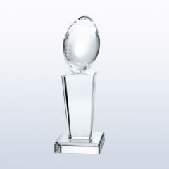 Standing Optic Crystal Football