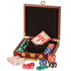 Rosewood Poker Chip Set