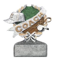 Coach Banner Resin Trophy