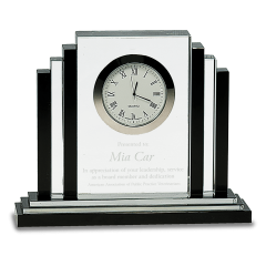 Empire Crystal Desk Clock