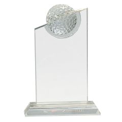 Blank Double Eagle Crystal Golf Trophy